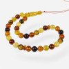 Pressed amber rosary - Eid al-Adha gift idea-Islamic Prayer rosary-Amber rosaries