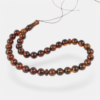 Pressed amber rosary Ramadan Kareem gift idea-Islamic Prayer rosary-Amber rosaries