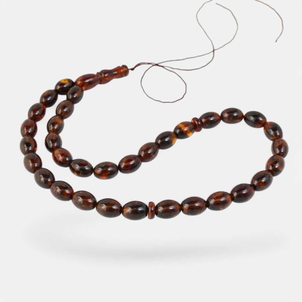 Baltic Amber Islamic Prayer Rosary with 33 Beads-Islamic Prayer rosary-Amber rosaries