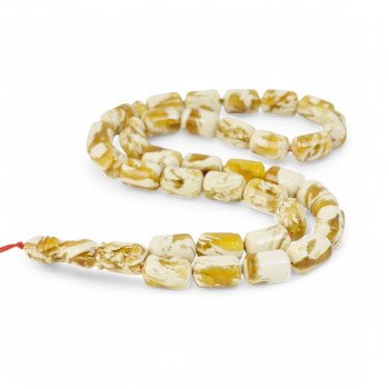 Pressed Amber Islamic Beads Misbaha Rosary-Islamic Prayer rosary-Amber rosaries