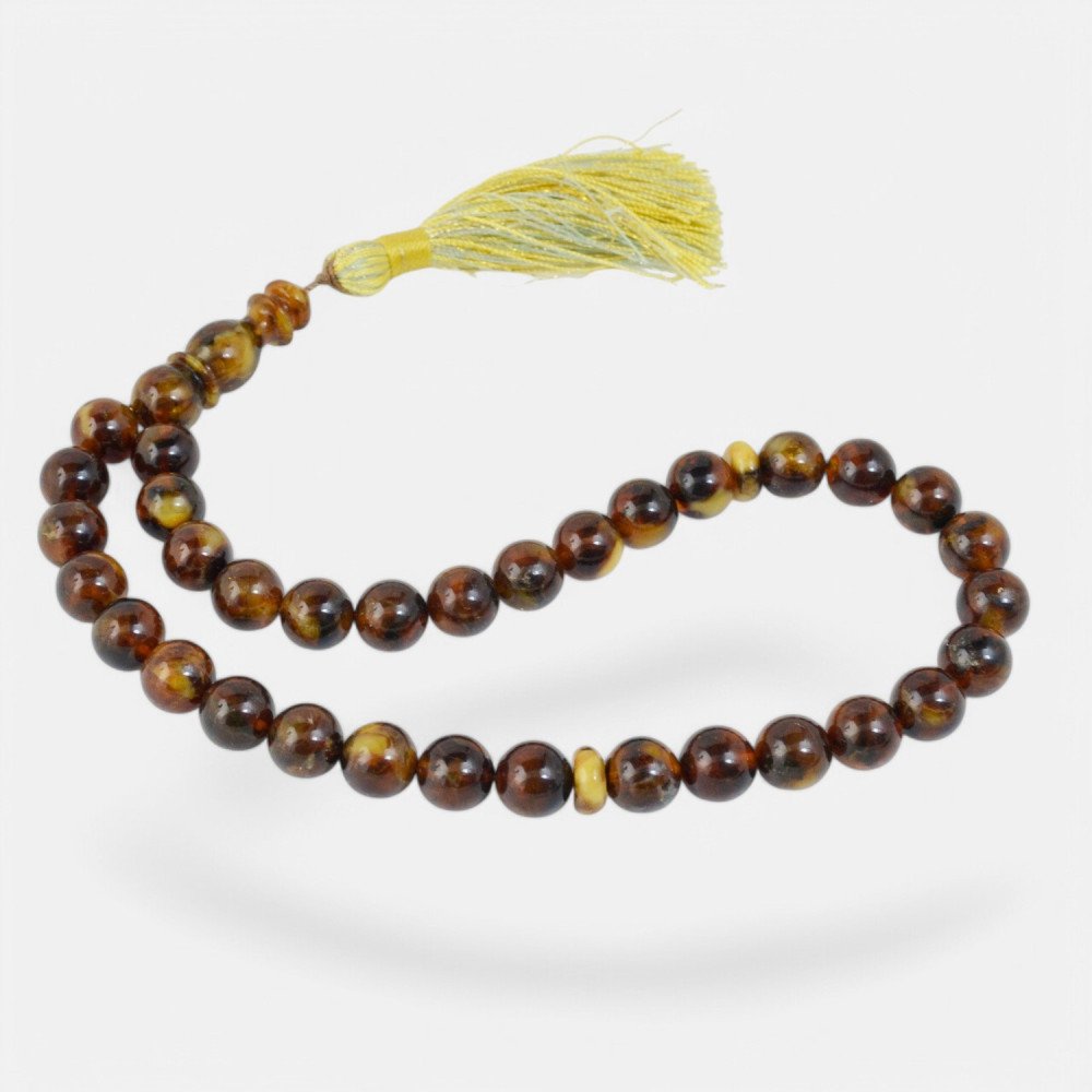 Amber Rosary Islamic Prayer Beads Misbaha-Islamic Prayer rosary-Amber rosaries