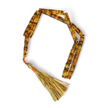 Pressed Baltic Amber Islamic Prayer Rosary Beads-Islamic Prayer rosary-Amber rosaries