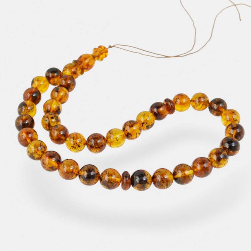 Pressed Amber Misbaha Gift Islamic Rosary-Islamic Prayer rosary-Amber rosaries