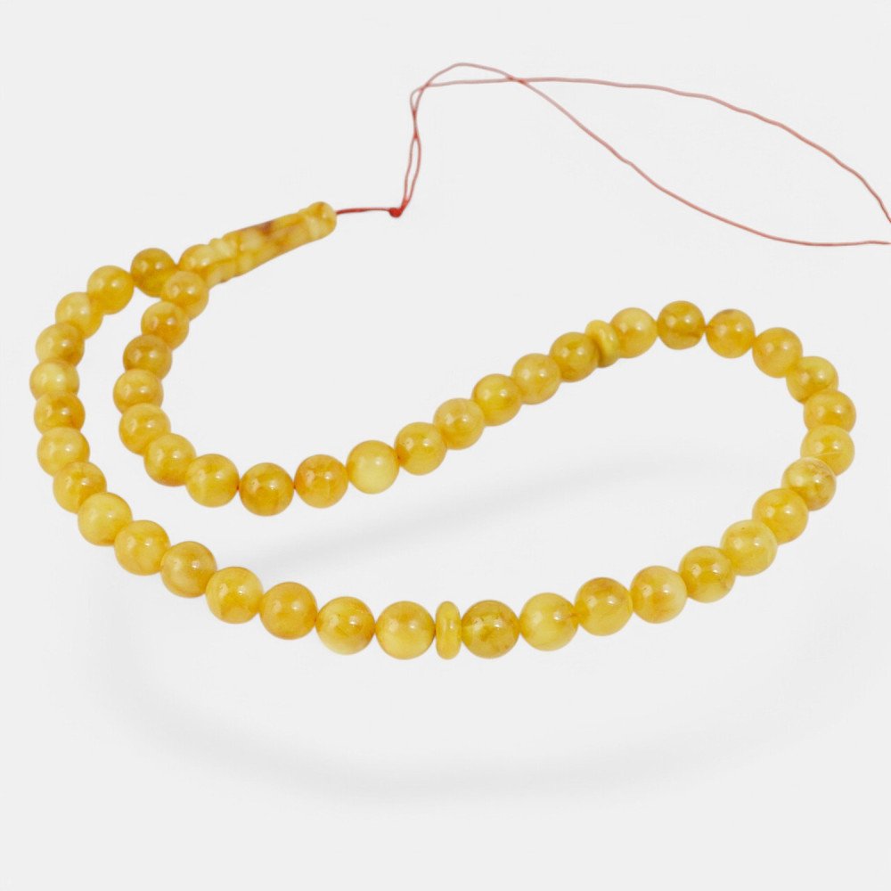 Pressed Amber Beads Islamic Rosary-Islamic Prayer rosary-Amber rosaries