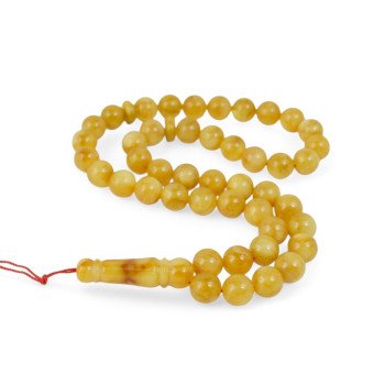 Pressed Amber Beads Islamic Rosary-Islamic Prayer rosary-Amber rosaries