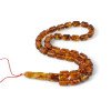 Elegant Amber Islamic Rosary with Pressed Amber-Islamic Prayer rosary-Amber rosaries