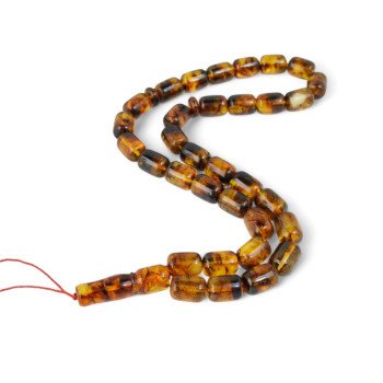 Islamic Rosary Beads of Pressed Amber-Islamic Prayer rosary-Amber rosaries