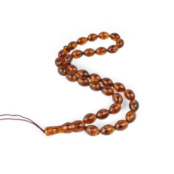 Pressed Amber Beads Islamic Prayer Gift-Islamic Prayer rosary-Amber rosaries