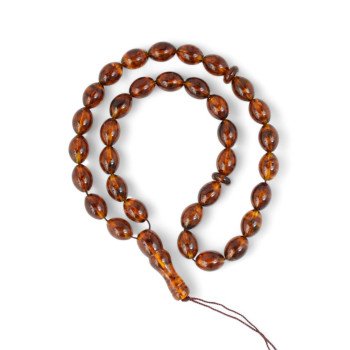 Pressed Amber Beads Islamic Prayer Gift-Islamic Prayer rosary-Amber rosaries