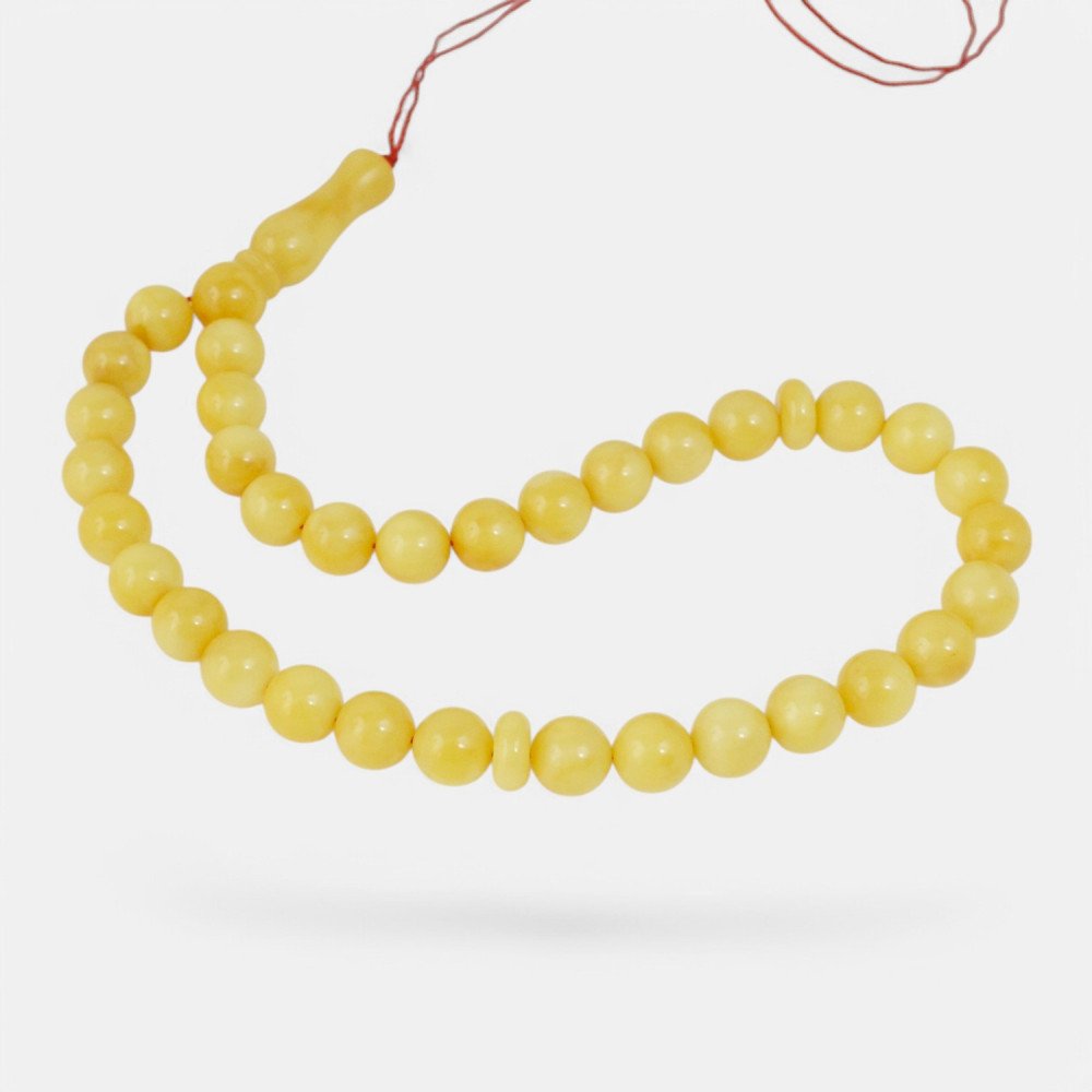 Islamic Prayer Rosary 33 Amber Beads-Islamic Prayer rosary-Amber rosaries