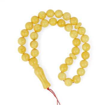 Islamic Prayer Rosary 33 Amber Beads-Islamic Prayer rosary-Amber rosaries
