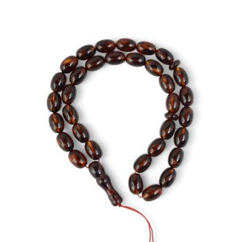 Natural pressed Amber Islamic Misbaha Rosary-Islamic Prayer rosary-Amber rosaries