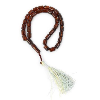 Pressed Amber Islamic Rosary 33 Beads-Islamic Prayer rosary-Amber rosaries