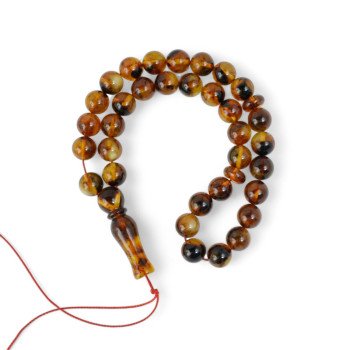 Muslim Misbaha Amber Beads for Prayer-Islamic Prayer rosary-Amber rosaries