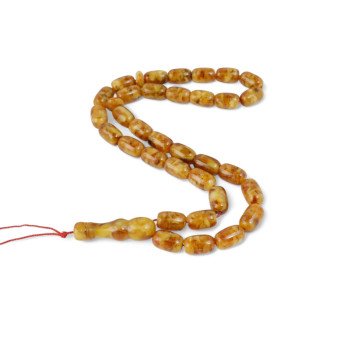 Islamic Amber Rosary Handmade Misbaha-Islamic Prayer rosary-Amber rosaries