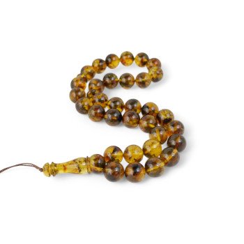 Pressed Amber Rosary Spiritual Practice Ramadan gift-Islamic Prayer rosary-Amber rosaries