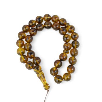 Pressed Amber Rosary Spiritual Practice Ramadan gift-Islamic Prayer rosary-Amber rosaries