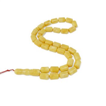 Pressed Amber Misbaha Islamic Beads Gift-Islamic Prayer rosary-Amber rosaries