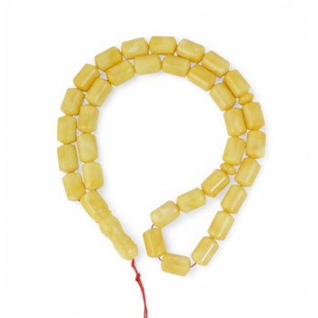 Pressed Amber Misbaha Islamic Beads Gift-Islamic Prayer rosary-Amber rosaries