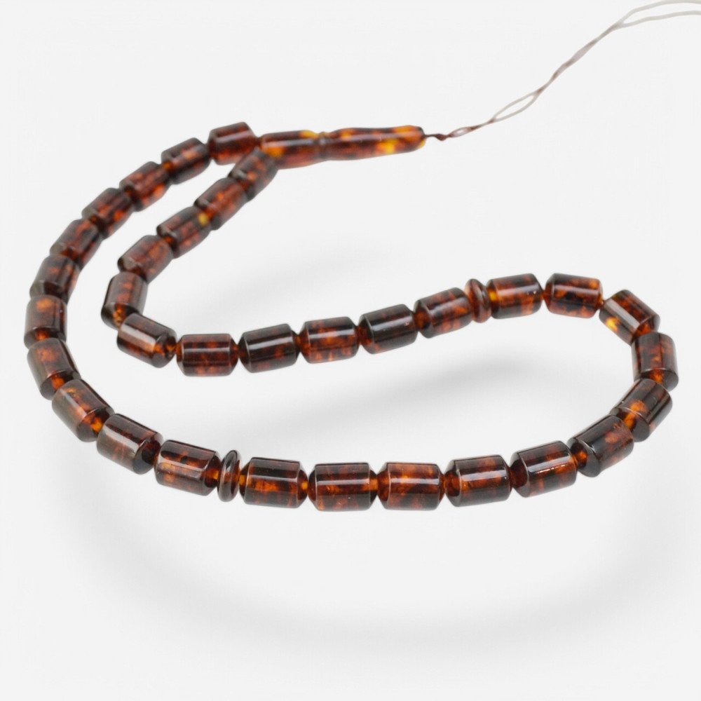 Islamic Prayer Beads Made of Pressed Amber-Islamic Prayer rosary-Amber rosaries