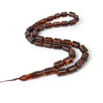 Islamic Prayer Beads Made of Pressed Amber-Islamic Prayer rosary-Amber rosaries