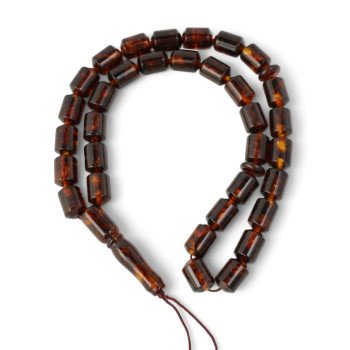 Islamic Prayer Beads Made of Pressed Amber-Islamic Prayer rosary-Amber rosaries