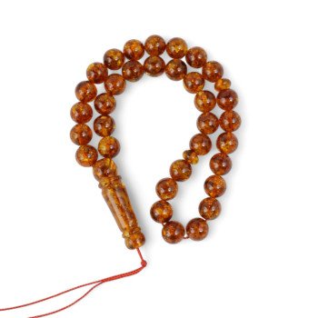 Pressed Amber Rosary Islamic Gift for Prayer-Islamic Prayer rosary-Amber rosaries