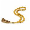 Handmade Pressed Amber Misbaha for Prayer-Islamic Prayer rosary-Amber rosaries
