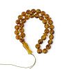 Pressed Amber Misbaha Islamic Rosary 33 Beads Gift-Islamic Prayer rosary-Amber rosaries