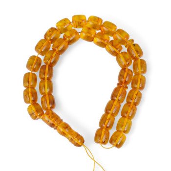 Muslim Rosary Misbaha Made of Pressed Amber-Islamic Prayer rosary-Amber rosaries