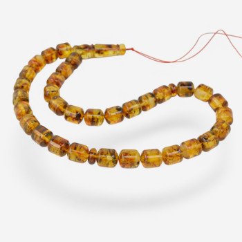 Pressed Amber Misbaha Muslim Prayer Rosary Set-Islamic Prayer rosary-Amber rosaries
