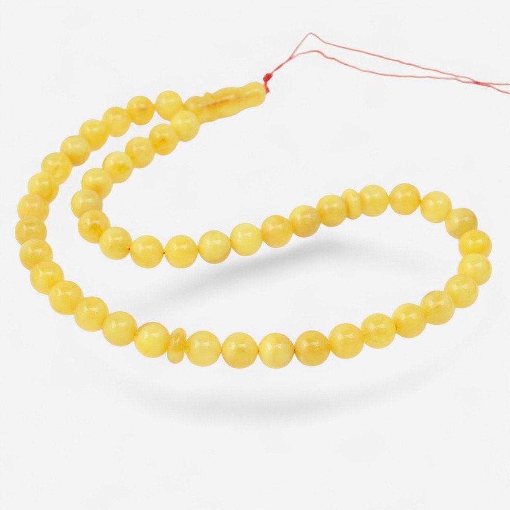 Islamic Prayer Beads Made from Pressed Baltic Amber-Islamic Prayer rosary-Amber rosaries