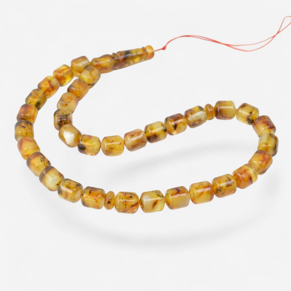 Ramadan gift Islamic Rosary with Baltic Pressed Amber-Islamic Prayer rosary-Amber rosaries