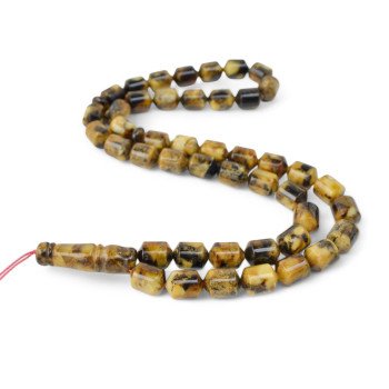 Pressed Amber Islamic Prayer Beads Gift Rosary-Islamic Prayer rosary-Amber rosaries