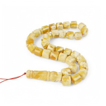 Pressed Amber Misbaha Rosary Beads Ramadan gift-Islamic Prayer rosary-Amber rosaries