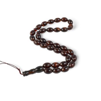 Pressed amber Islamic Rosary Misbaha Spiritual Gift-Islamic Prayer rosary-Amber rosaries