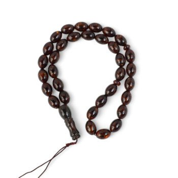 Pressed amber Islamic Rosary Misbaha Spiritual Gift-Islamic Prayer rosary-Amber rosaries