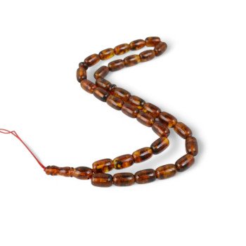 Pressed Amber Islamic Rosary Misbaha Meditation and Faith Gift-Islamic Prayer rosary-Amber rosaries