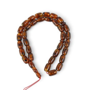 Pressed Amber Islamic Rosary Misbaha Meditation and Faith Gift-Islamic Prayer rosary-Amber rosaries