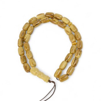 Pressed Amber Islamic Rosary Misbaha Gift for Ramadan Blessings-Islamic Prayer rosary-Amber rosaries