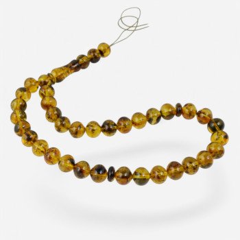 Pressed Amber Islamic Rosary Misbaha Spiritual Prayer Gift-Islamic Prayer rosary-Amber rosaries