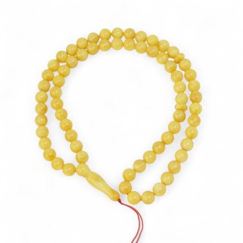 Pressed Amber rosary Prayer beads for Dhikr-Islamic Prayer rosary-Amber rosaries