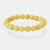 10mm round pressed amber bracelet for women-Amber bracelets-Home
