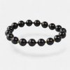 Black pressed amber bracelet gift for Mom or Dad-Amber bracelets-Home