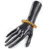 Pressed cognac amber bracelet for women-Amber bracelets-Home