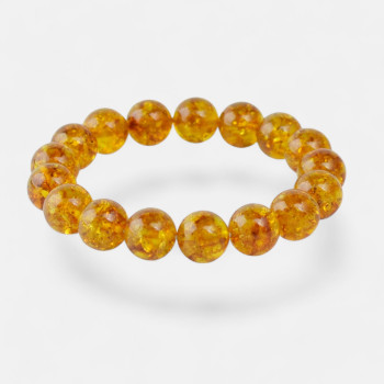 Modern authentic pressed amber bracelet for women-Amber bracelets-Home