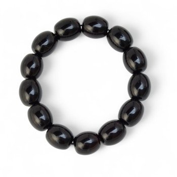 Pressed modified Baltic Amber Bracelet – tube beads-Amber bracelets-Home