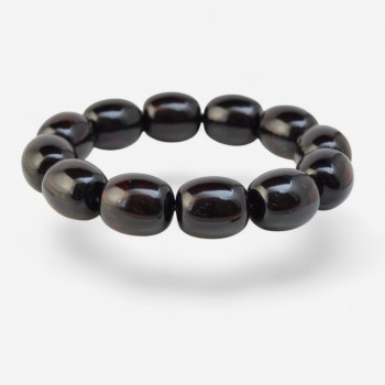 Modified Baltic Amber Bracelet – cherry tube beads-Amber bracelets-Home