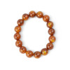 12 mm pressed amber bracelet | Gift idea for Mom-Amber bracelets-Home