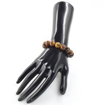 Compressed amber bracelet for Christmas gift idea-Amber bracelets-Home